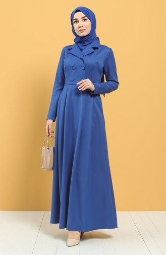 Robe Hijab Blue roi 3245-02