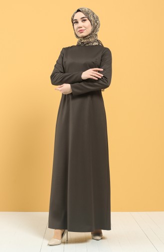 Braun Hijab Kleider 3248-01