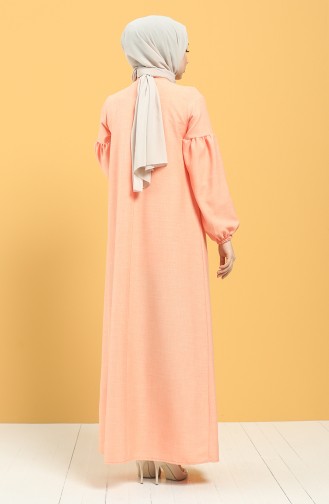 Robe Hijab Saumon 21Y8234-02