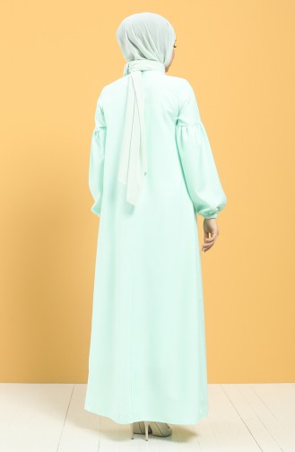 Mint Green Hijab Dress 21Y8234-03