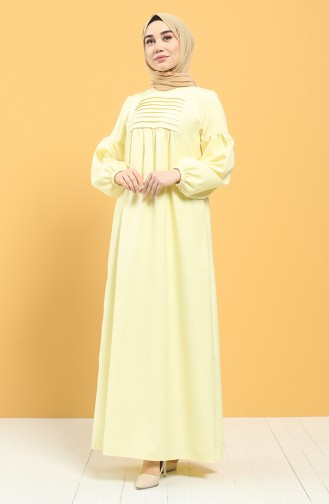 Robe Hijab Jaune 21Y8234-05