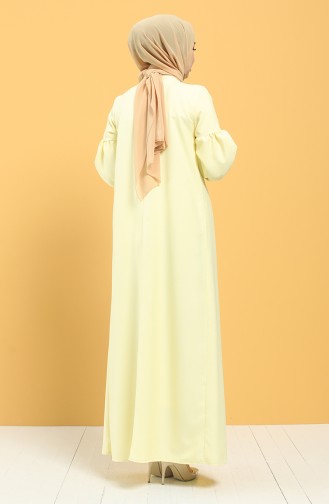 Robe Hijab Jaune 21Y8234-05