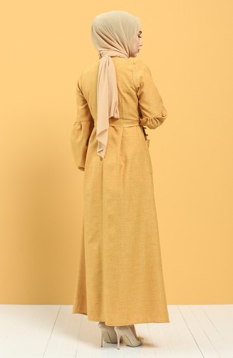 فستان أصفر خردل 21Y8236-05