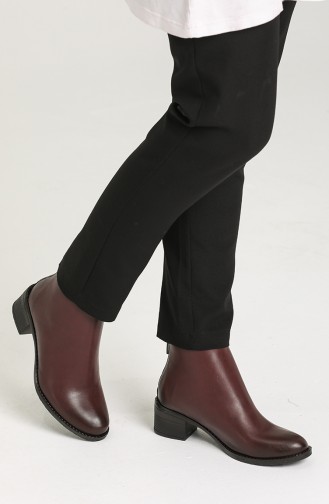 Claret Red Boots-booties 10-01