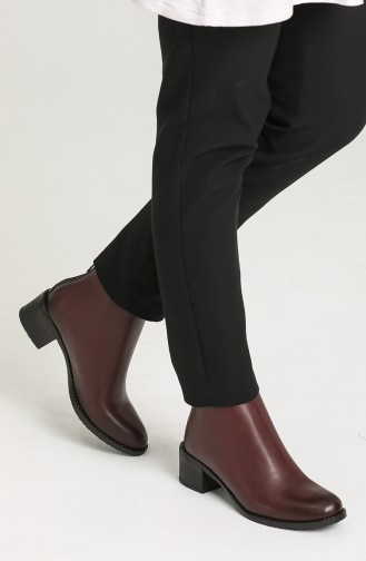 Claret Red Boots-booties 10-01
