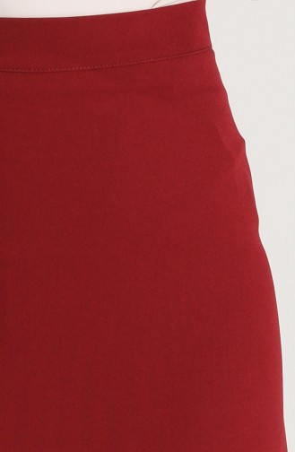 Claret Red Skirt 2223-02
