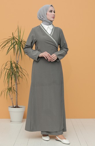 Gray Prayer Dress 1001E-01