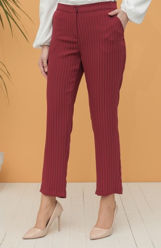 Pantalon Couleur brique 4031-05