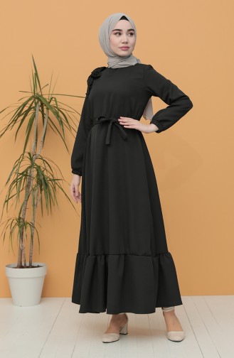 Black İslamitische Jurk 0141-05