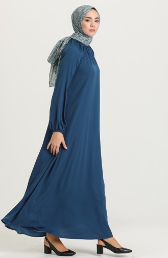 Indigo Hijab Dress 3249-02