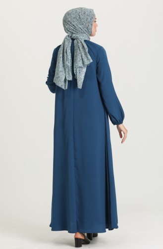 Indigo Hijab Dress 3249-02