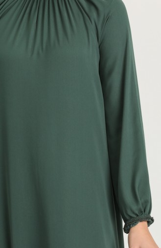 Emerald Green Hijab Dress 3249-05