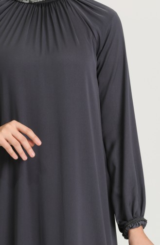 Smoke-Colored Hijab Dress 3249-06