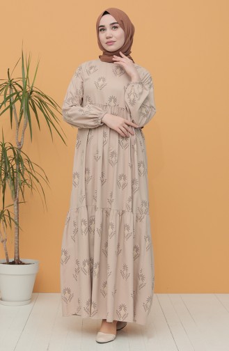 Mink Hijab Dress 21Y8200-01
