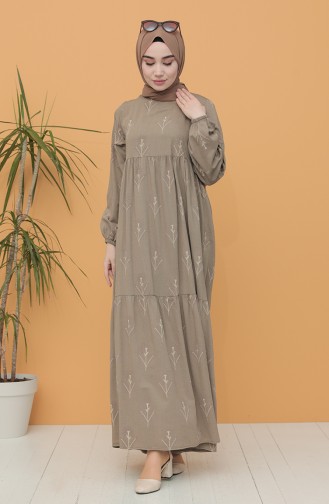 Mink Hijab Dress 21Y8200-06