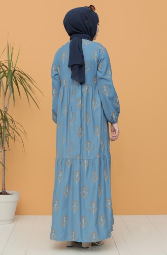 Indigo Hijab Kleider 21Y8200-07