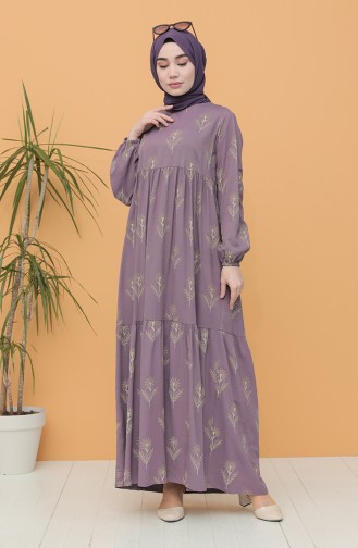 Lila Hijab Kleider 21Y8200-08