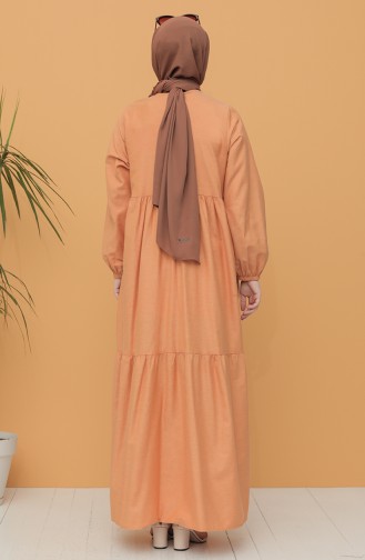 Robe Hijab Moutarde 21Y8223-02