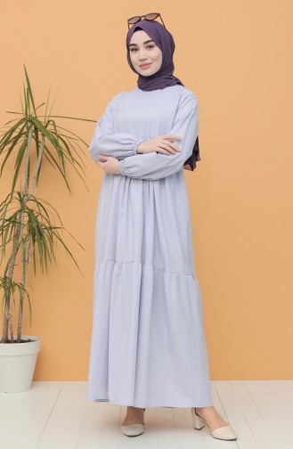 Ice Blue Hijab Dress 21Y8223-07