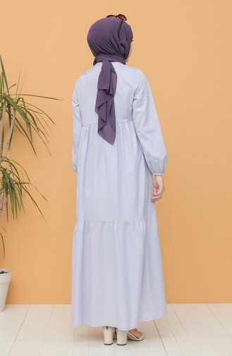 Robe Hijab Bleu Glacé 21Y8223-07