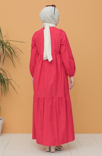 Red Hijab Dress 21Y8223-08