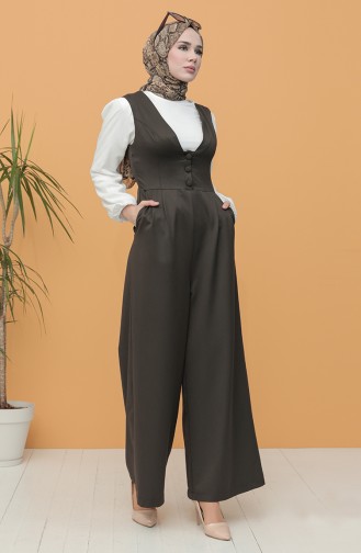 Brown Jumpsuits 3250-01