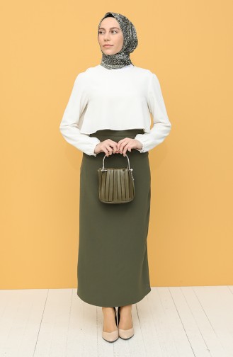 Khaki Skirt 2223-06