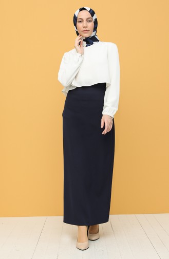 Navy Blue Skirt 2223-07