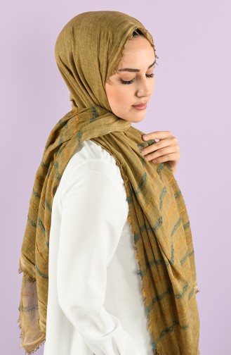 15066 Cotton Şal V1 15066 3Ywt 1 Sarı