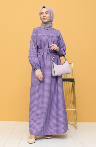Violet Hijab Dress 21Y8233-03