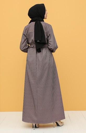Robe Hijab Poudre 21Y8233-07
