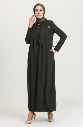 Khaki Abaya 2037-05