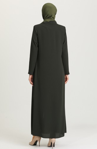 Khaki Abaya 2037-05