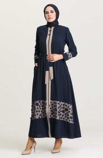 Navy Blue Abaya 2012-02