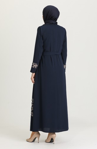 Navy Blue Abaya 2012-02