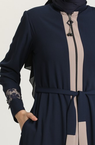 Navy Blue Abaya 2012-02