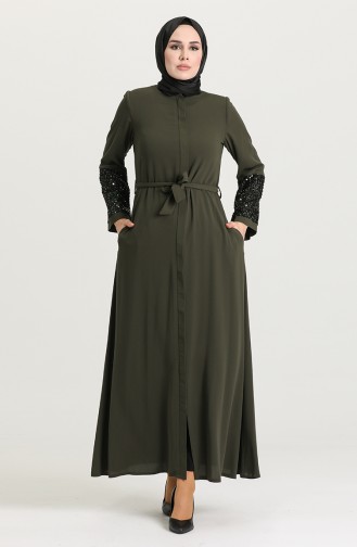 Khaki Abaya 2013-04