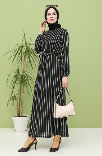 Black İslamitische Jurk 8895-01