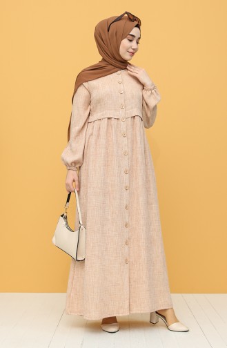 Robe Hijab Beige 21Y8238-03