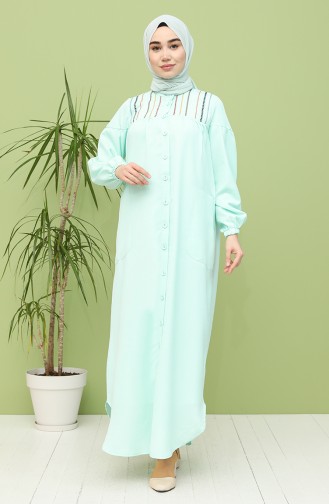 Robe Hijab Vert menthe 21Y8246-02