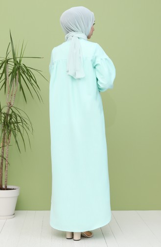 Minzengrün Hijab Kleider 21Y8246-02