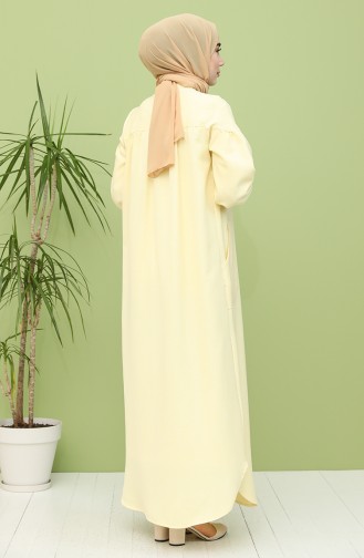 Gelb Hijab Kleider 21Y8246-04