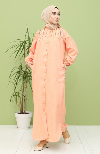 Orange Hijab Kleider 21Y8246-06