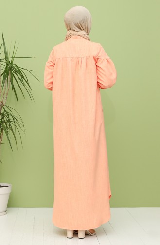 Orange Hijab Dress 21Y8246-06