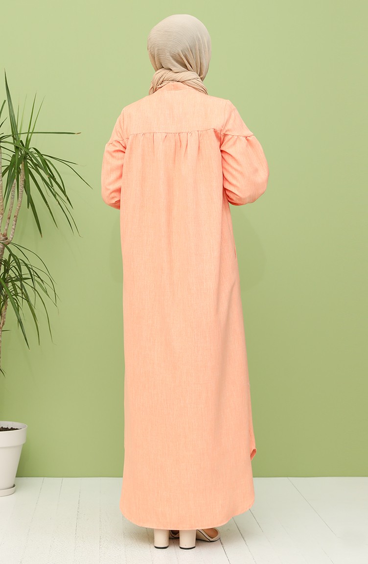 Orange Hijab Dress 21Y824606 Sefamerve