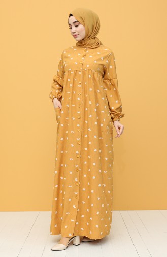 Robe Hijab Moutarde 21Y8259-03