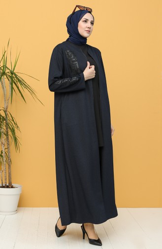 Dunkelblau Abayas 2034-01