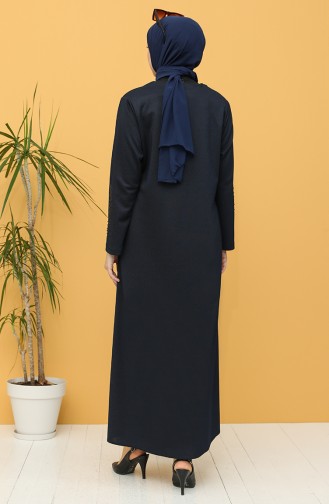 Navy Blue Abaya 2034-01