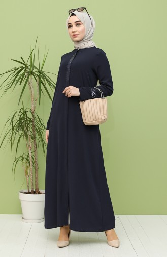 Navy Blue Abaya 150002-03