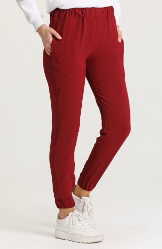 Claret Red Pants 3003-02